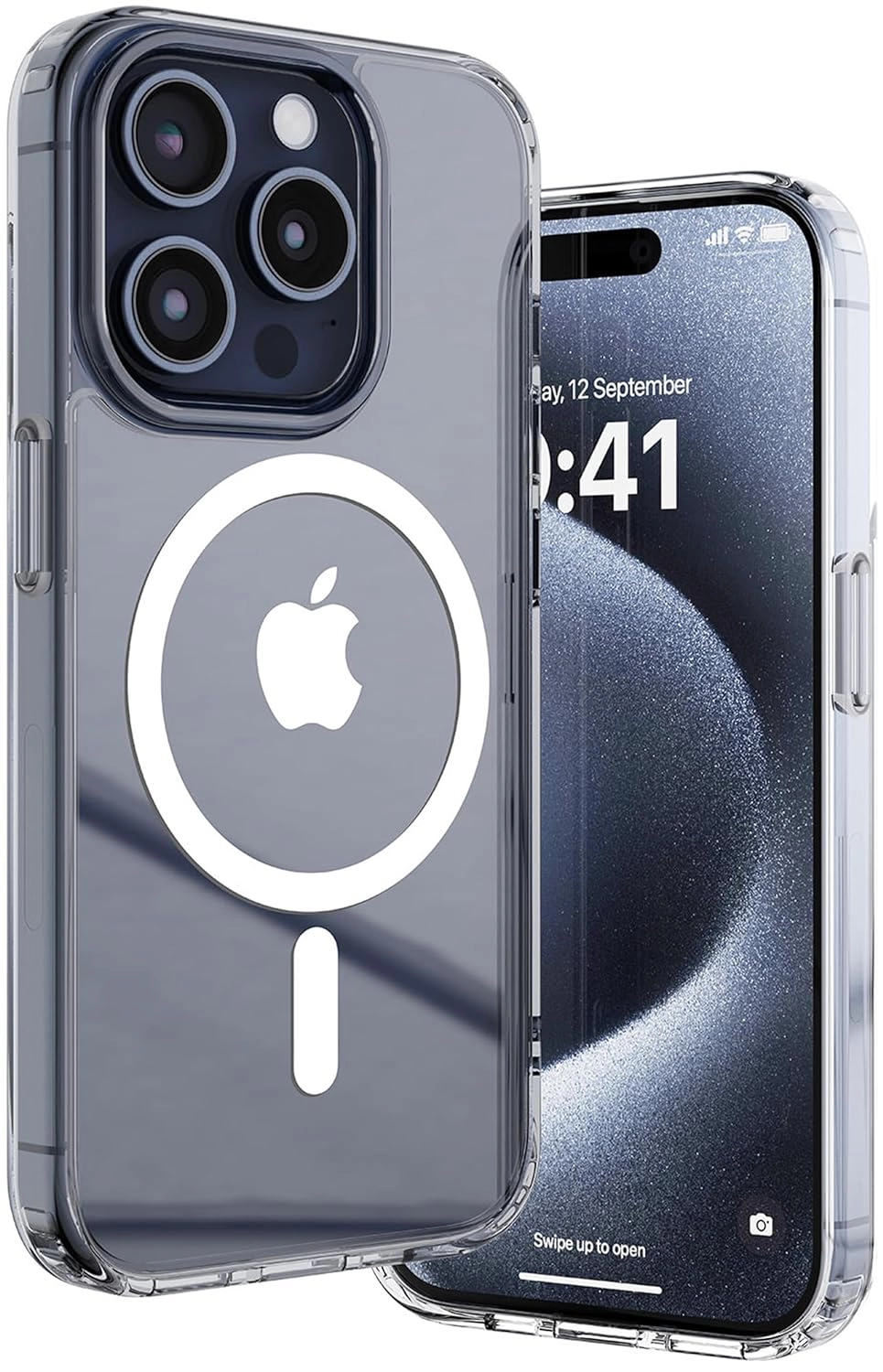 Vaku Luxos Glassy Magpro Back Cover Case for iPhone 15 series