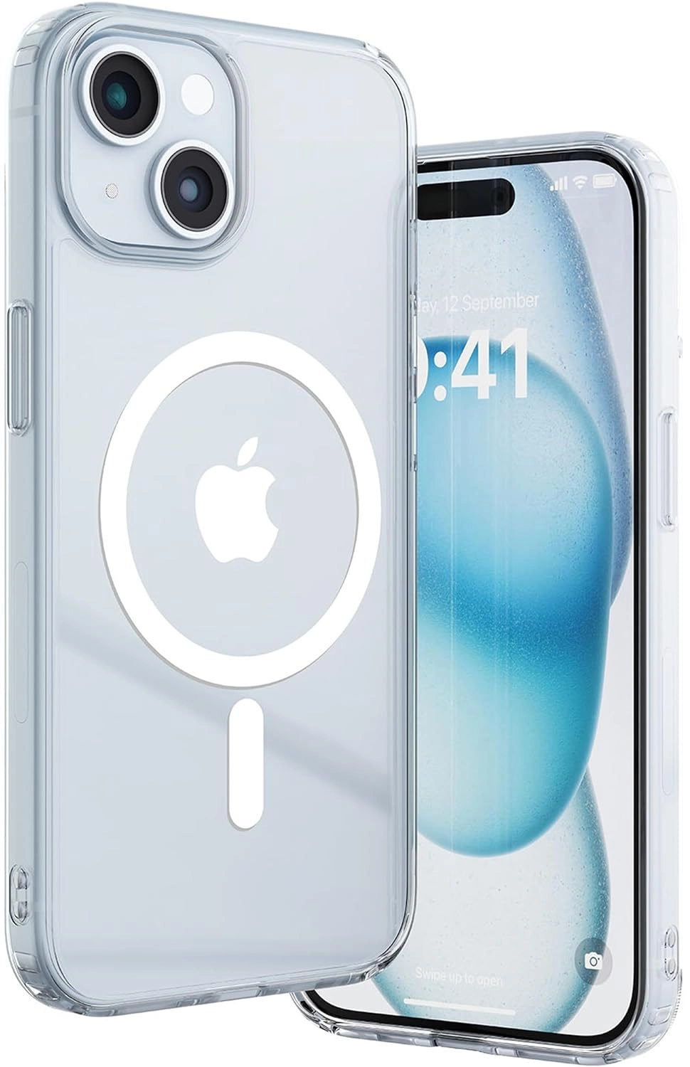 Vaku Luxos Glassy Magpro Back Cover Case for i phone 15 series