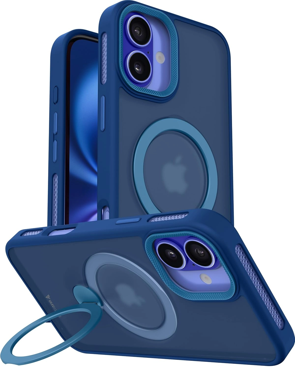 Vaku Luxos® Ariston Kickmag Back Cover Case for iPhone 16 series