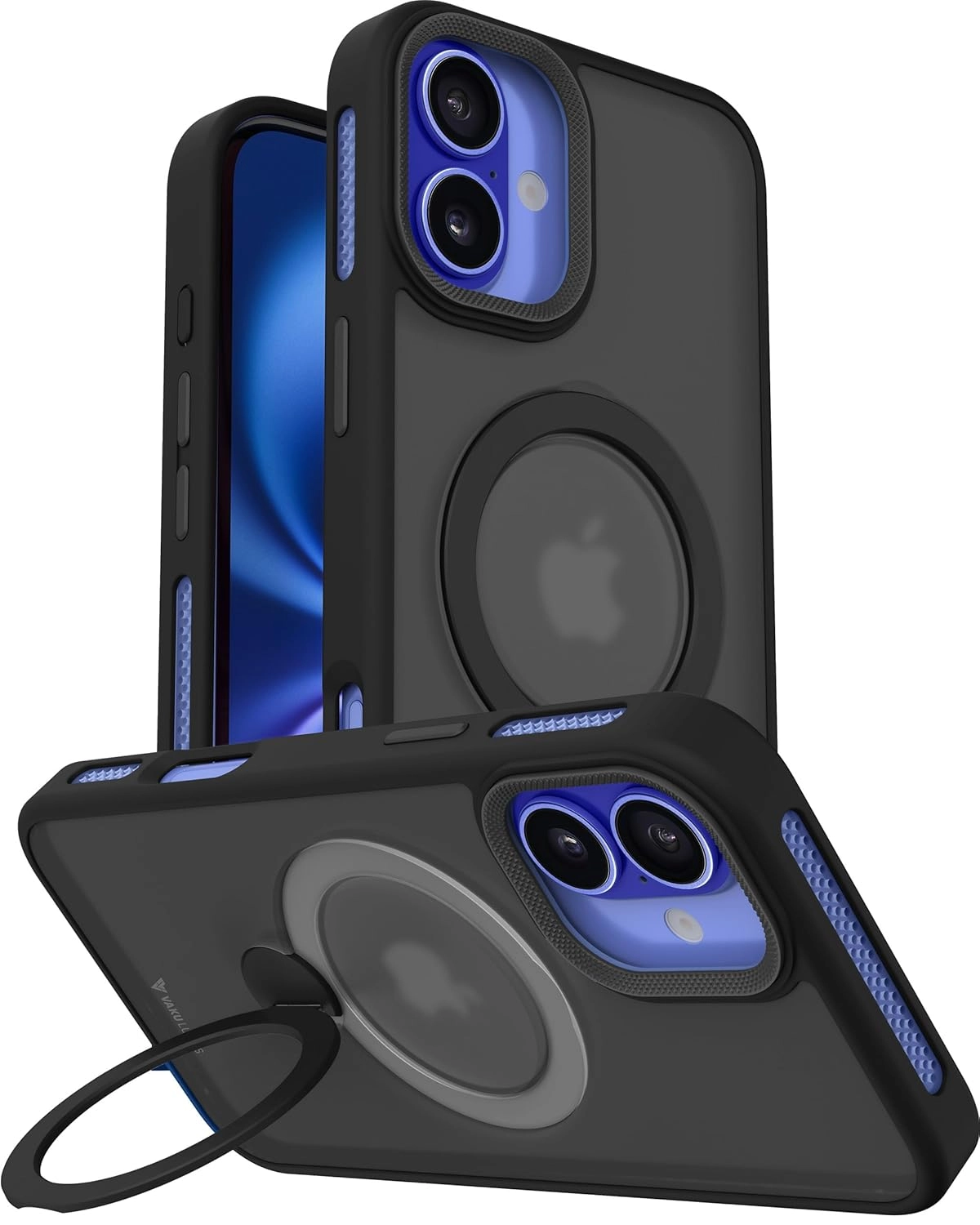 Vaku Luxos® Ariston Kickmag Back Cover Case for iPhone 16 series