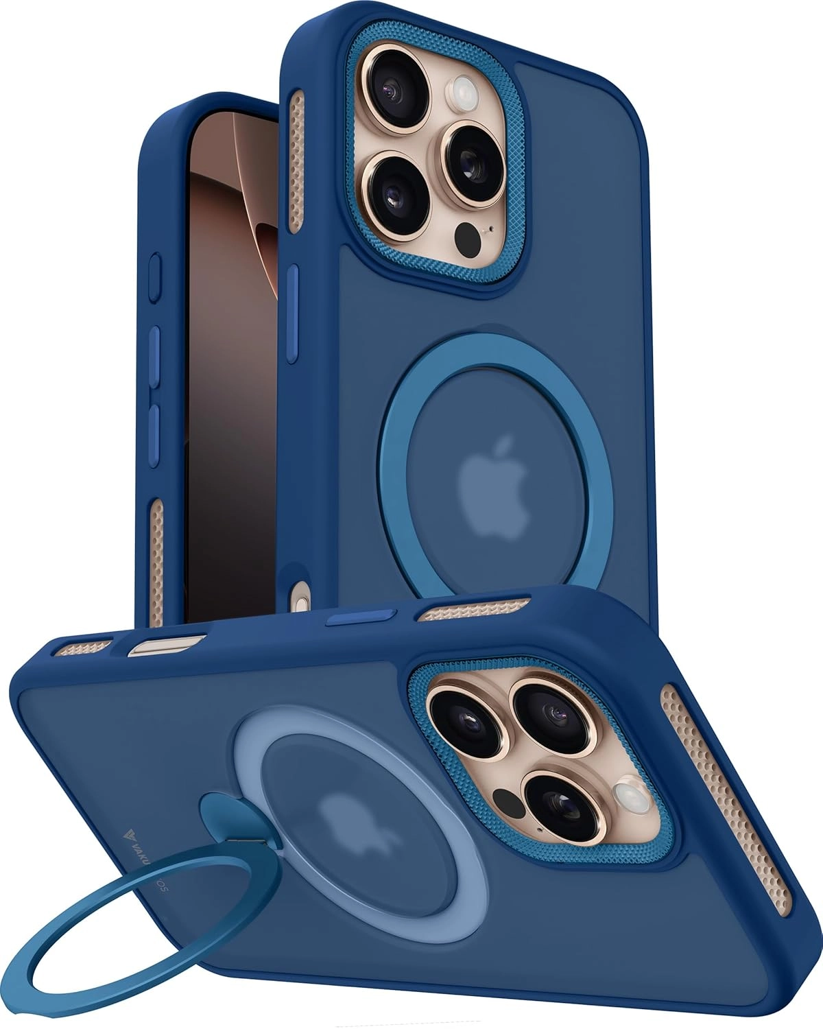 Vaku Luxos® Ariston Kickmag Back Cover Case for iPhone 16 Pro series